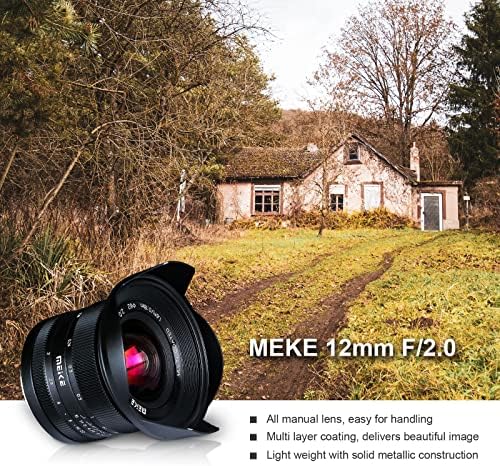 Meike 12 мм F2.0 Сверхширокоугольный обектив с ръчно фокусиране, за да Беззеркальных фотоапарати на Sony