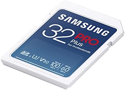 Пълен размер SDXC карта SAMSUNG PRO Plus 32 GB (MB-SD32K/ AM, 2021)