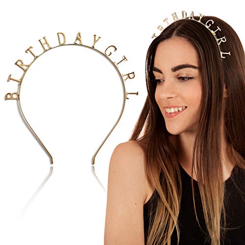 Магическа златната Превръзка на главата Именничка - Аксесоари за коса за партита, за момичета, за всички типове
