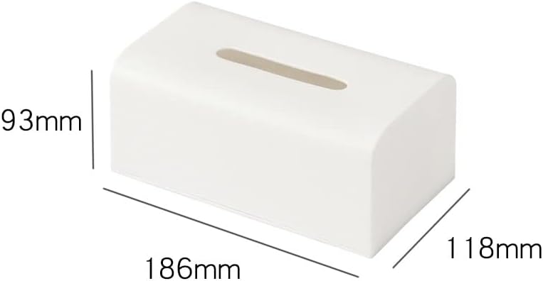 RENSLAT Пластмасова Кутия за Салфетки Квадратен Домашен Контейнер За Салфетки Кола За Салфетки Калъф за Домашно Органайзер Кухня (Цвят: бял, размер: 18.5 * 11.7 * 9.5 СМ)