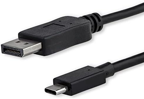 3,3 фута (1 м) кабел USB-C към DisplayPort Кабел видео карта USB Type-C за DP - 4K 60Hz - Черен