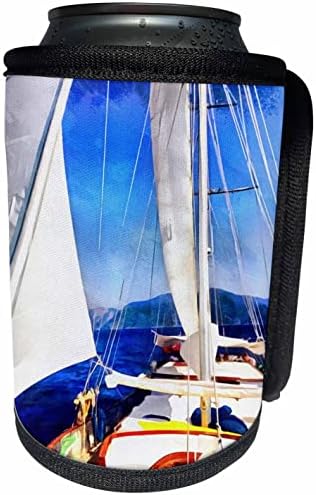 3dRose Land Е Създаден за посещение на лодки с изкуството на плаване - Опаковки за бутилки-охладители Can (cc-361232-1)