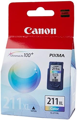 Цветно мастило касета Canon CL-211XL, съвместим с iP2702, MX340, MX350, MX320, MP250 и MP270 (2975B001) и лъскава фотобумагой