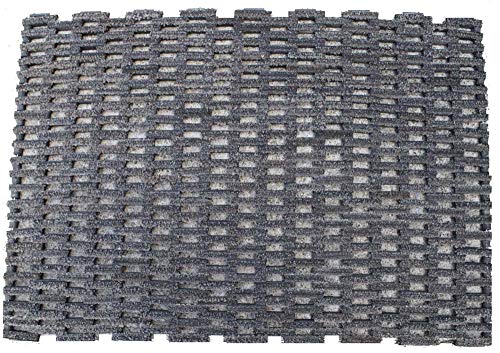 Солидна входна Изтривалка Durable Corporation-400S2436 Dura-Rug От рециклирана тъкан, Свързваща гуми с външен