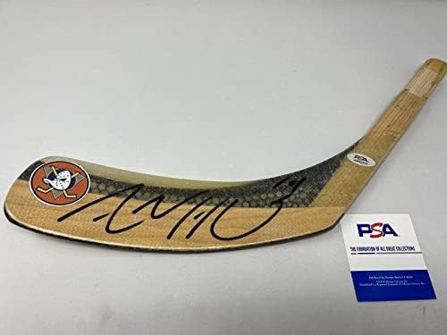 АДАМ ЕНРИКЕ Анахайм Майти Дъкс ПОДПИСА Автограф Хокей стикове Blade PSA COA - Стик за хокей в НХЛ С автограф