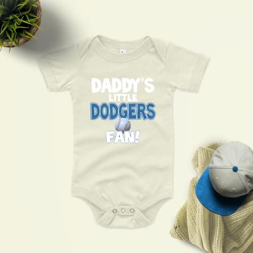 Боди NanyCrafts Baby татко на Малката Dodgers Фен от Баща на Дете, Детски Фен Dodgers