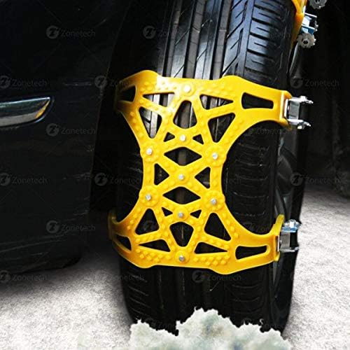 Автомобилни кални вериги за сняг Zone Tech - високо качество, трайни, всички вериги, за защита от въвеждането на автомобили, джипове и гуми с шарките на Pick Up за извънредн?