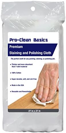 Pro-Clean Basics 21830-K-2 Универсална кърпа за лакиране и полиране, безворсовая и сверхпоглощающая, 27 x 27, бяла,