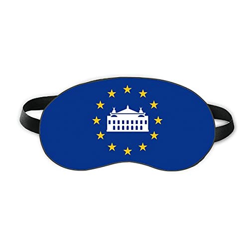 Къща Франция Европейския Съюз, За Защита на очите От Сън Мека Нощна Превръзка На Очите на Сивата чанта за Носене