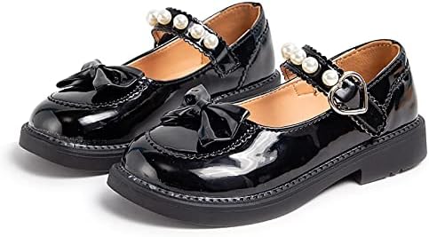 Модел обувки за момичета, Сватбени Кожени обувки с лък, Обувки на Принцесата, Вечерни Учебни обувки, Чехли за деца,