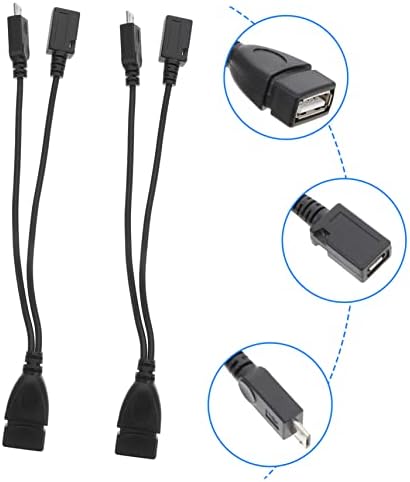 SOLUSTRE Кабел за предаване на данни Адаптер за лаптоп USB y-кабел USB-Адаптер Micro USB към USB Адаптер Micro USB