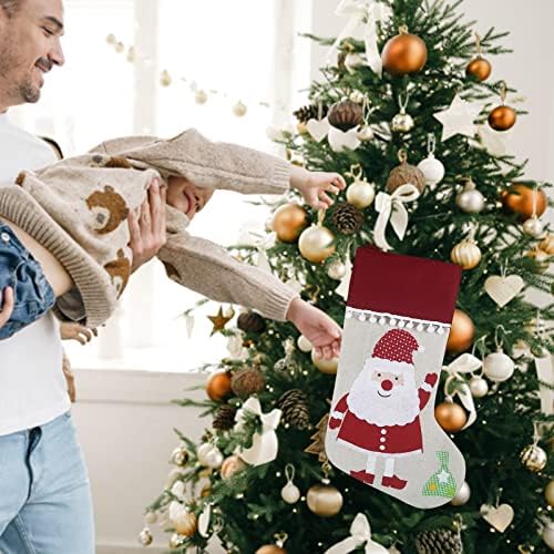 Кристални Мъниста, Окачени Коледни Чорапи 18, Големи Плюшени Коледни Чорапи, Подаръчни комплекти и Украса за Камината,