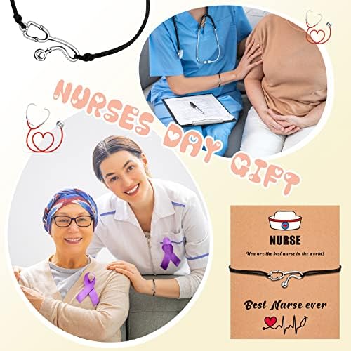 Sureio Комплект 24 Бр Подаръци за медицински Сестри в насипно състояние, за Жени, Бижута за медицински Сестри, Благодарствени