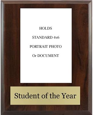 Предварително разработена ред на знак Студент седмица, месец или година - Чл размер 8 х 10 инча с портретна снимка