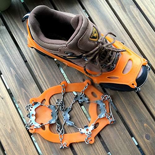UXZDX 19-Печен Противоскользящий калъф за обувки за катерене, ски, шпайкове за кънки, Моторни котки от Неръждаема Стомана