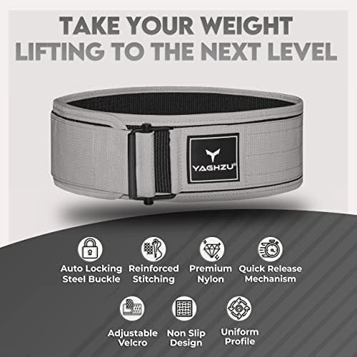 Колан за вдигане на тежести YAGHZU с бързо фиксиране за мъже и жени - Регулируем колан за вдигане на тежести за