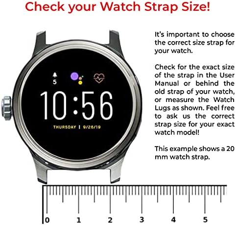 Быстросъемный каишка за часовник ONE ECHELON, Силикон Взаимозаменяеми каишка за смарт часа, Съвместим с Samsung Galaxy Watch