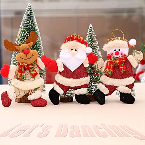 Нека да Танцувам Коледни Декорации Комплект от 8, Забавни Коледни Декорации 2022 за Коледна Украса Коледен Декор Висящи Украшения за дома Празничен Декор