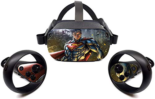 Кожа-калъф Super Hero American Oculus Quest за система за виртуална реалност и контролер от ok anh yeu
