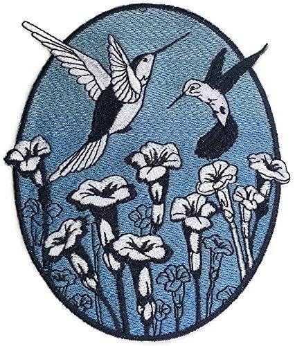 Природа, изтъкана от нишки, Царството на невероятни птици [Овални пролетно колибри] [Индивидуална и уникална]