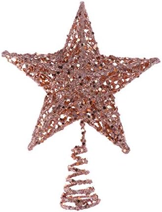 Коледно Дърво Звезда Topper Коледна Звезда Елха Topper - Блестящи Накити За Украса на Коледната Елха - Аксесоари За украса на