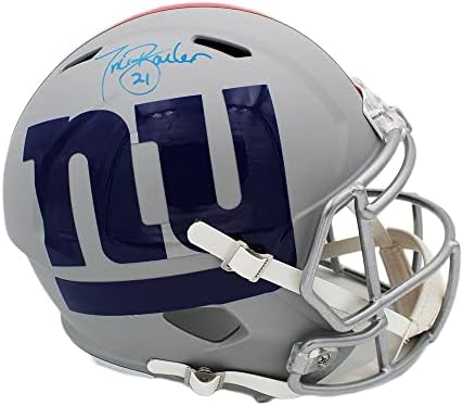 Тики Барбър Подписа New York Giants Speed пълен размер Каска NFL - Каски NFL С автограф