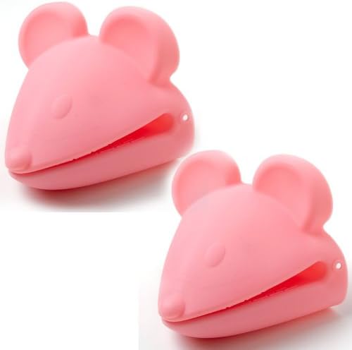 Кухненски ръкавици за домашни любимци - 2 е Светло Розови и 2 Ярко Розови кухненски ръкавици за Мишки