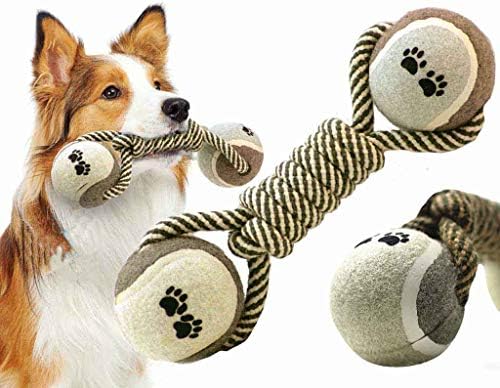 Детски играчки за дъвчене за кучета Yowein за домашни любимци, Природни нетоксични Въжени играчки за кучета -