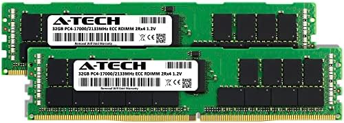 Комплект оперативна памет A-Tech обем 64 GB (2x32 GB) за HPE Synergy 480 G10 Gen10 - DDR4 2133 Mhz PC4-17000 ECC, регистриран RDIMM 2Rx4 1.2 V - Сървър