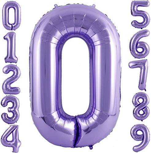 Балони от лилаво фолио PartyMart Номер 1, 40 инча