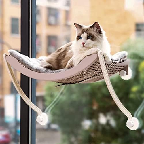 Място за спане на кошачьем прозорец за стайни котки, комплект от 2 теми Включва Кошачью легло и когтеточку за котки