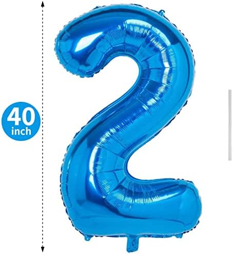 2 БР. Балони 2, 40 инча Голям Брой 2 Фольгированных Хелий Въздушни Кълбо, Самонадувающиеся Гелиевые Балони Балони на Възраст