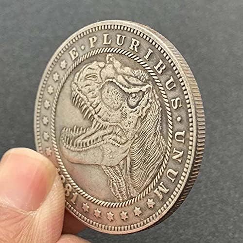 Медал на Динозавър Американския Тираннозавра Рекса 1881 Г., сребърно покритие Възпоменателна Монета, Лъки Копие Монети