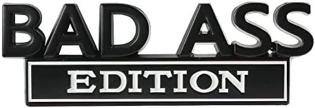 Емблемата на VAGURFO Car Bad Ass Edition, 3D Метален Стикер върху иконата Badass с лента 3 М, Емблема Badass Edition