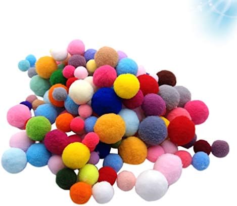 NUOBESTY Цветни Топки с pom-помераните Инчов Разнообразни Помпонов Многоцветное Декоративно-приложното Изкуство на Топки с pom-помераните