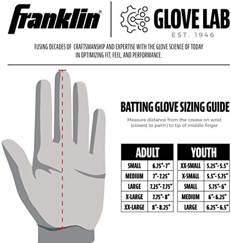 Ръкавици за отбивания Franklin Sports MLB - един Чифт Ръкавици За отбивания Powerstrap - Бейзбол + Ръкавици за софтбол -
