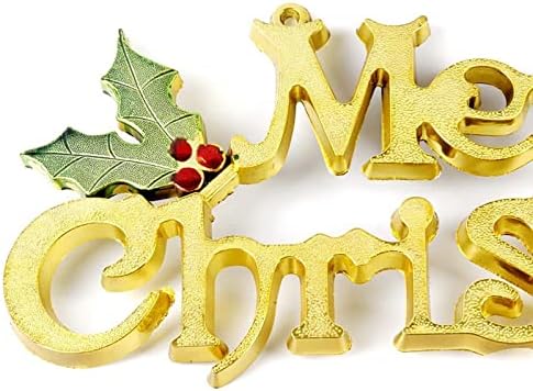 Весела Коледа Писмо Знак На Прозорците Виси Коледен Текст Декорация Висулка Венец Куки