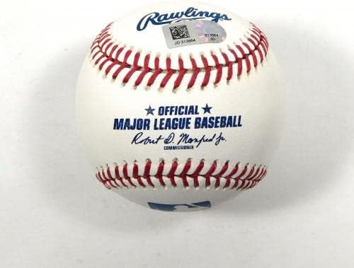 Тревор Уилямс подписа Бейзболни топки Rawlings OMLB MLB с автограф