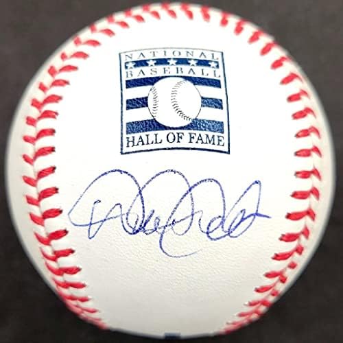 Дерек Джитър подписа автограф на Официалния Серии HOF 2020 ~ Холограма холограма на MLB - Бейзболни топки с автографи