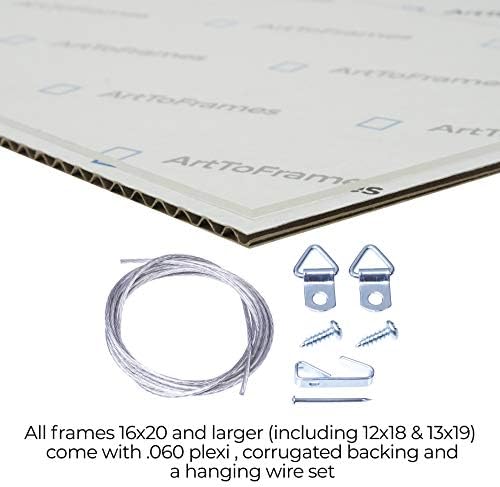 ArtToFrames Рамка за снимки в сатенена бяла рамка с размер 14x14 см с 2-инчов с едно холандско син мат, SingleMat-FRBW26074-14x14-785