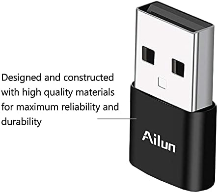 Адаптер Ailun USB C Female to USB A Male 3 Бр Тип C за Зарядно устройство Кабел-Адаптер за iPhone 14 13 11 12