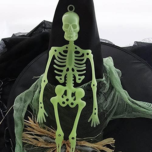 #om40e8 3Шт Хелоуин Украса на Нажежен Черепа на Скелет на Партията Череп Играчка Украса