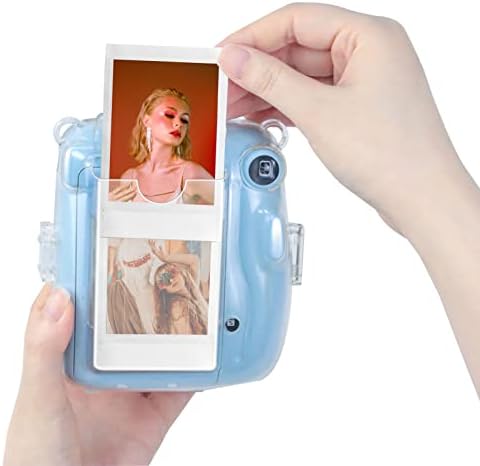 Прозрачен калъф Ngaantyun Mini 11 за фотоапарат миг печат Fujifilm Instax Mini 11 с Джоб за филм, държач за снимки, подобрена