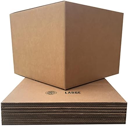 Големи движещи се кутии (6 опаковки), Размера на 20x20x15 инча Опаковка Картонена кутия