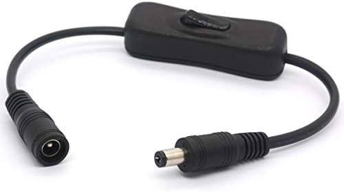 Удължителен кабел захранване dc с превключвател, Вграден Кабел за включване/изключване на постоянен ток с вход между мъжете