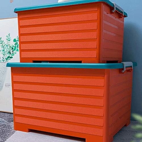 Кутии за съхранение на WOCOYO Кутия за съхранение с голям капацитет, Кутия за съхранение на дрехи, Пластмасова