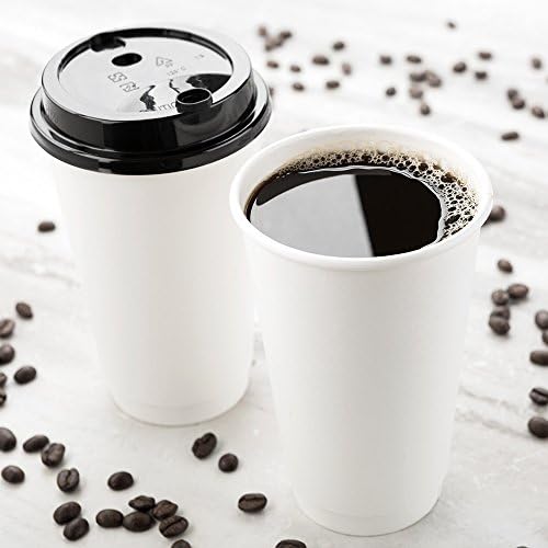 За еднократна употреба Кафени Чаши на 20 Грама, 250 картонени Чаши с Двойни стени, Изолирани Двойни, Многократна употреба, Чаши за топли напитки от Бяла хартия, С Закат