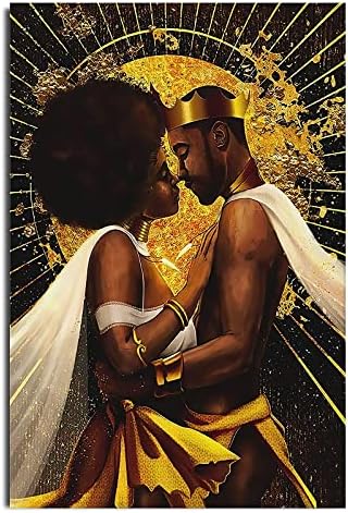 Studio4Walls-Златното Афроамериканское Стенно изкуство, Черни Художествени Картини за Декора на стените, Черен Човек, Африканските Художественото Оформление на Стени, ?