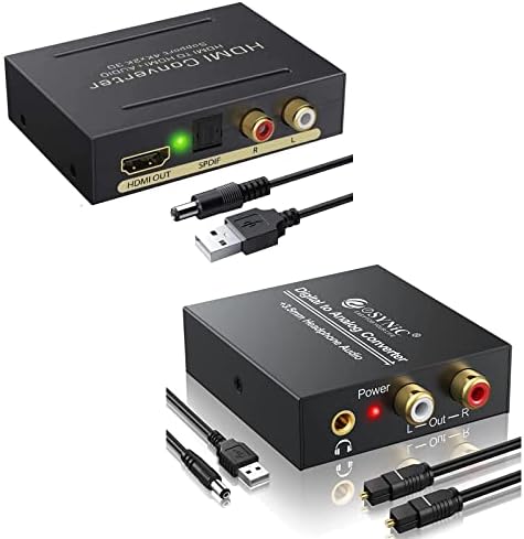 Аудио Екстрактор eSynic 4K, HDMI и Конвертор на оптичен сигнал 192 khz в RCA