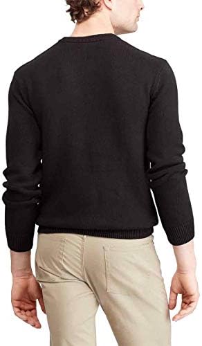 Хлопчатобумажный пуловер с кръгло деколте Класически cut за мъже Бузи